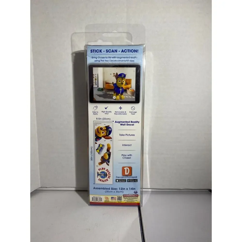 PAW PATROL Chase Wall Decal with FREE APP included 3D action!